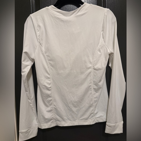 La Blanca Island Goddess Half Zip Rash Guard w/ Cups | White | Small | NWT - Picture 6 of 7
